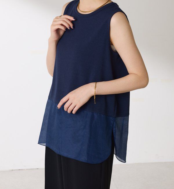  「【C&prime;NOTE/ノート】【新色登場】裾シアータンクトップ」|Tシャツ・カットソー|