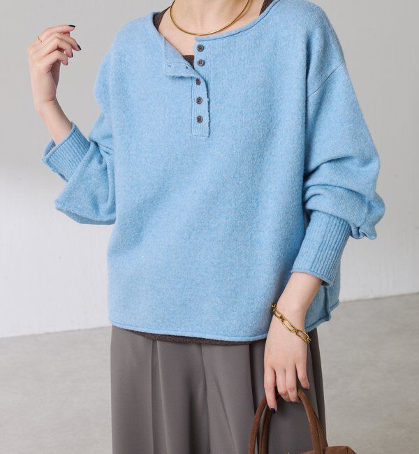  「2WAYヘンリーネックニット」|ニット・セーター|