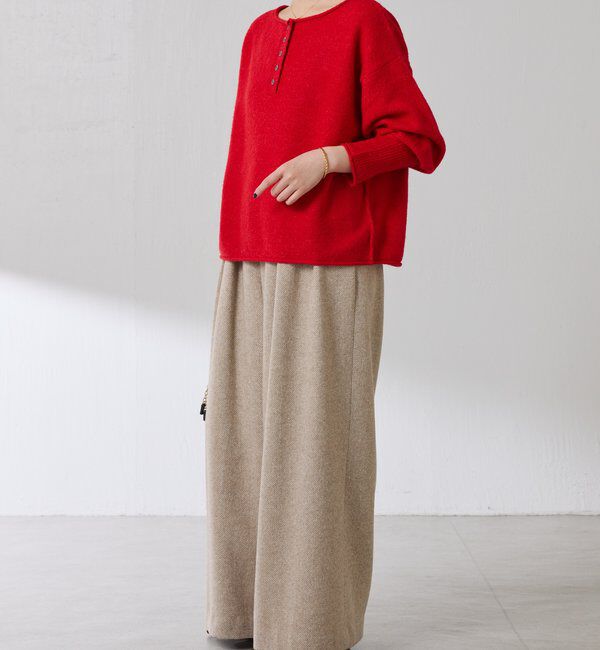  「2WAYヘンリーネックニット」|ニット・セーター|