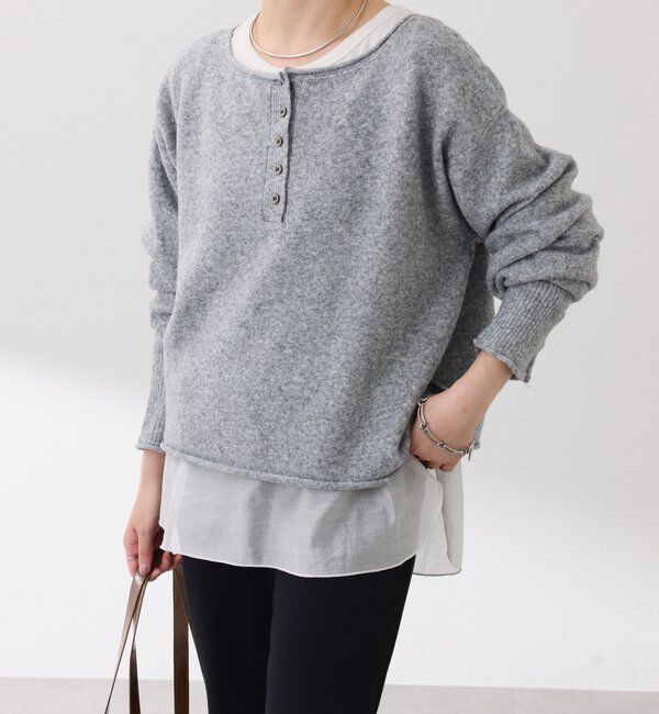  「2WAYヘンリーネックニット」|ニット・セーター|