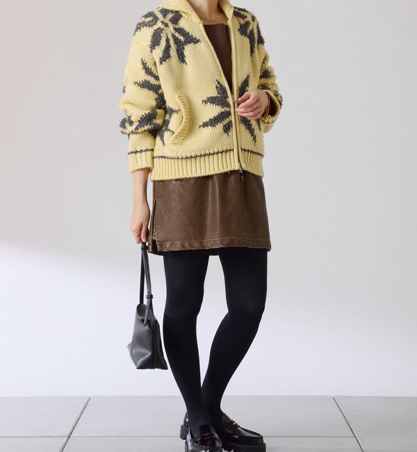  「ビッグモチーフカウチンカーディガン」|ニット・セーター|