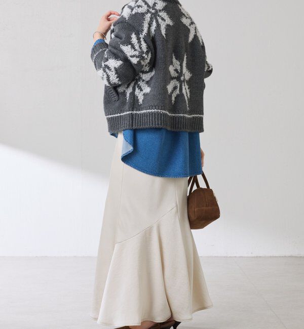  「ビッグモチーフカウチンカーディガン」|ニット・セーター|