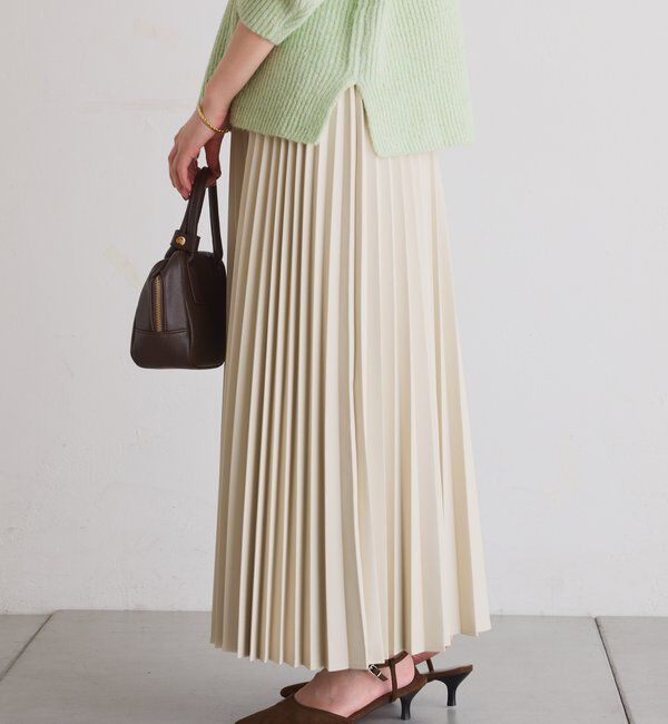  「フェイクレザープリーツスカート」|スカート|