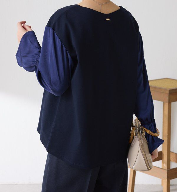  「【着映えトップス】ドッキングスリーブプルオーバー/セレモニー」|Tシャツ・カットソー|
