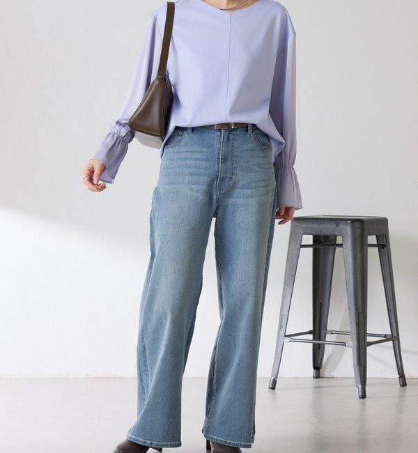  「【着映えトップス】ドッキングスリーブプルオーバー/セレモニー」|Tシャツ・カットソー|