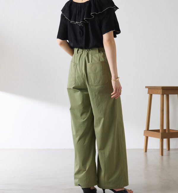  「ラッフルオフショルダーシアーニット」|ニット・セーター|