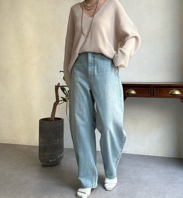  「【ベストセラーアイテム】カーブデニム」|デニム|