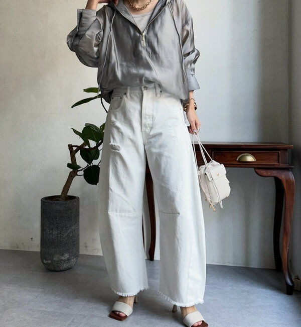  「【ベストセラーアイテム】ダメージカーブデニム」|デニム|