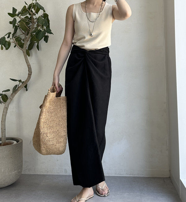  「スクエアニットタンク」|ニット・セーター|