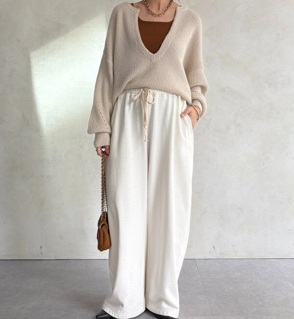  「スクエアニットタンク」|ニット・セーター|