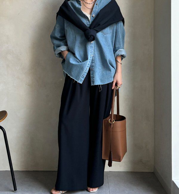  「【新色追加】ダメージデニムシャツ」|シャツ・ブラウス|