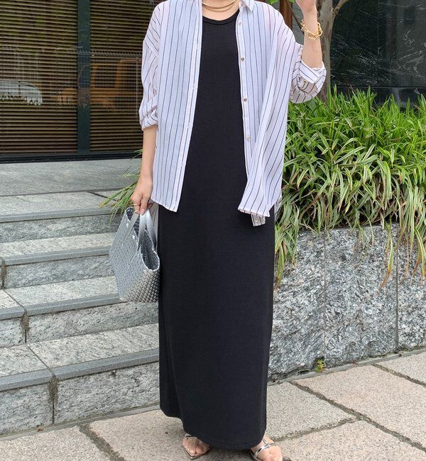  「【全骨格細見え】ブークレーダンボールタンクワンピース」|ワンピース|