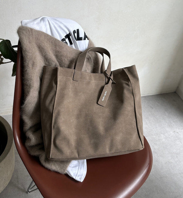  「【WEB限定】スエードPUショッパートート」|トートバッグ|