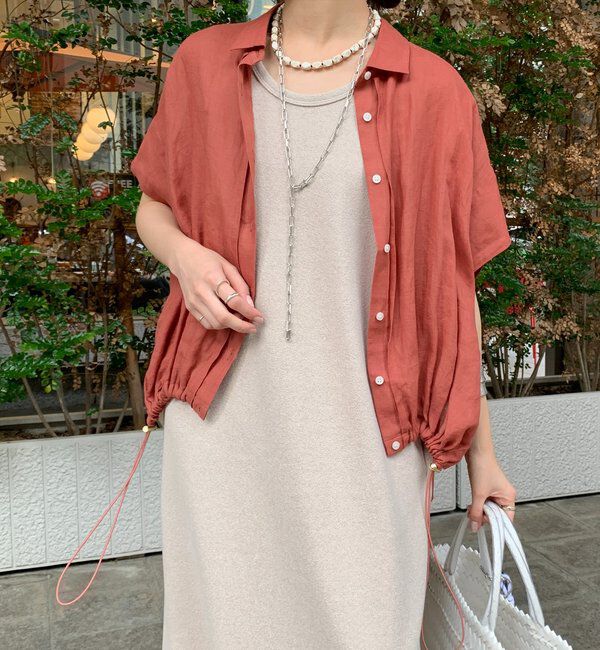  「リネンドロストフレンチシャツ」|シャツ・ブラウス|