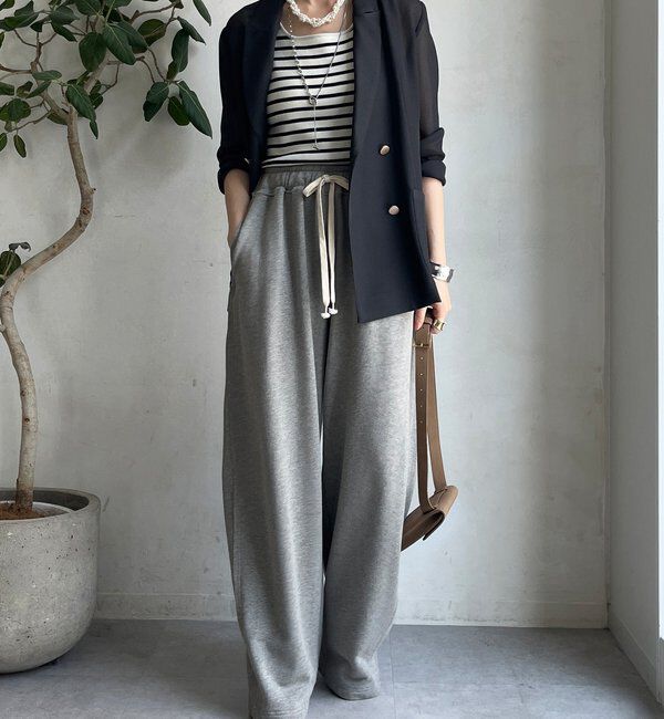  「ボーダースクエアニットタンク」|ニット・セーター|