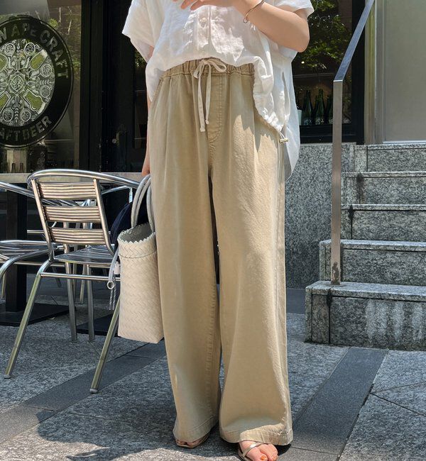  「デニムワイドイージーパンツ」|デニム|