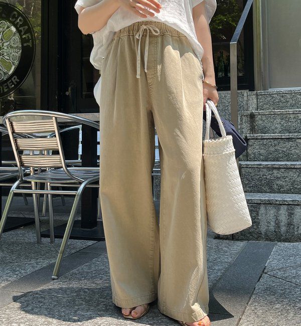  「デニムワイドイージーパンツ」|デニム|