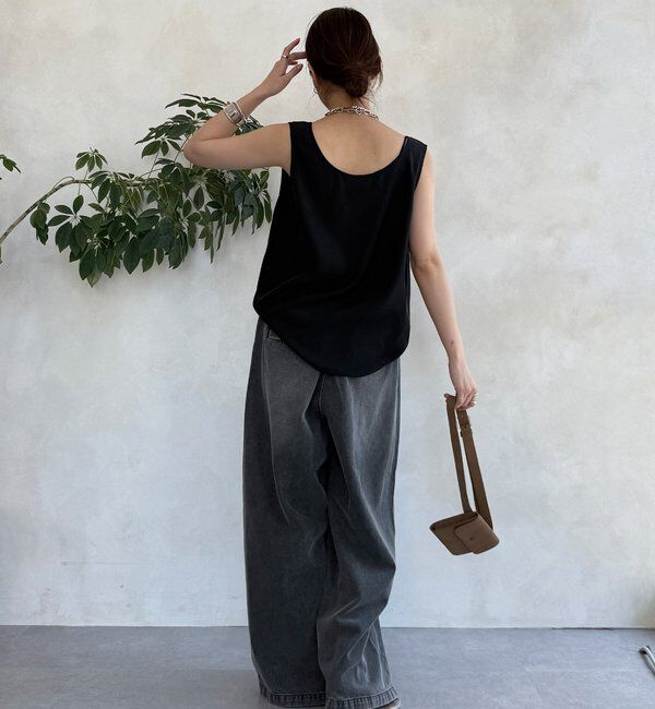  「デニムワイドイージーパンツ」|デニム|