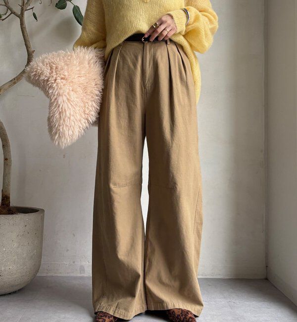  「タックトラウザーパンツ」|チノ|