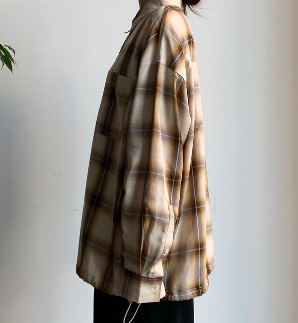  「オンブレチェックドロストシャツ」|シャツ・ブラウス|