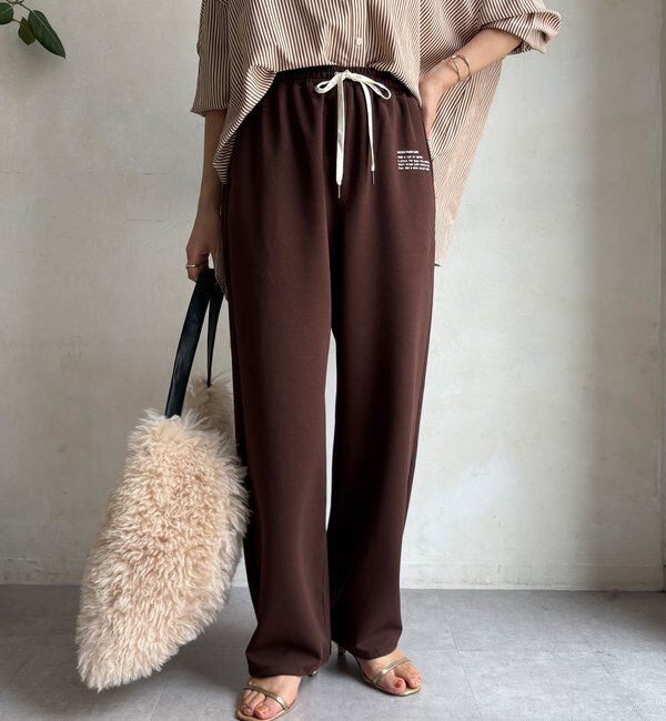  「【WEB限定】ロゴトラックパンツ」|チノ|