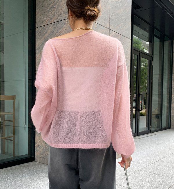  「シアーモヘヤプルオーバー」|ニット・セーター|
