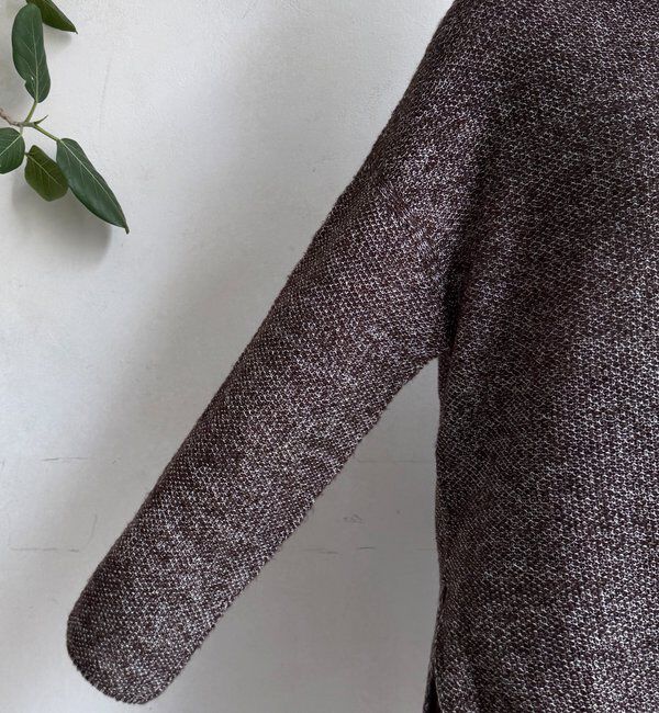  「ウールメランジ鹿の子プルオーバー」|ニット・セーター|