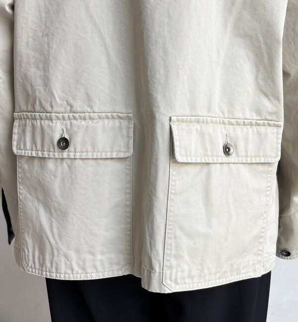  「レザーカラーカバーオールジャケット」|ブルゾン・スタジャン|