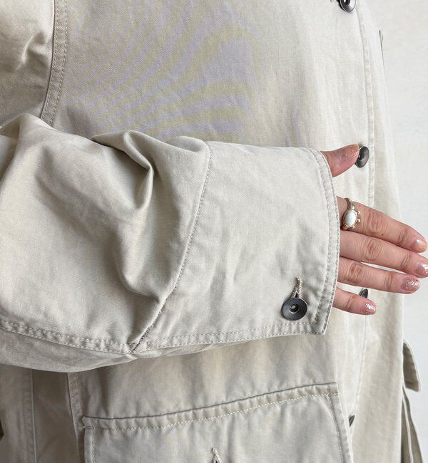  「レザーカラーカバーオールジャケット」|ブルゾン・スタジャン|