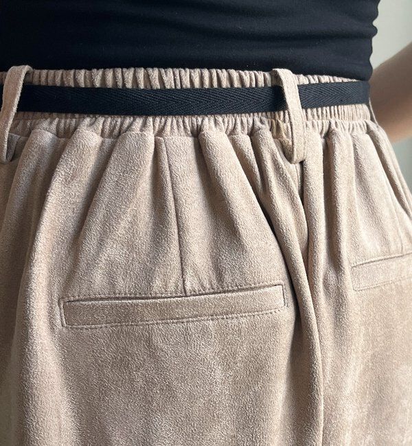  「スウェードタックパンツ」|チノ|