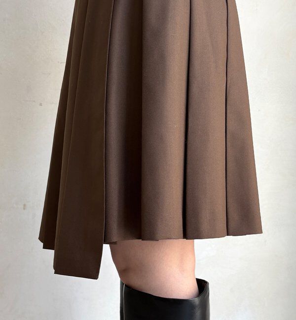  「ミドル丈プリーツスカート」|スカート|