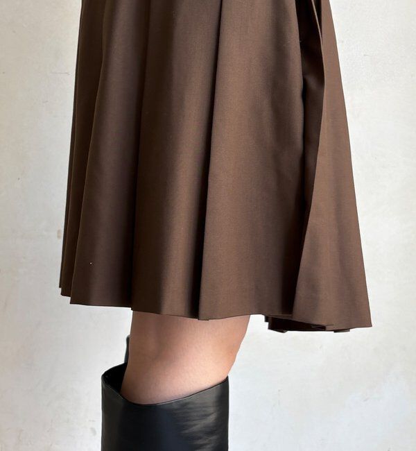  「ミドル丈プリーツスカート」|スカート|