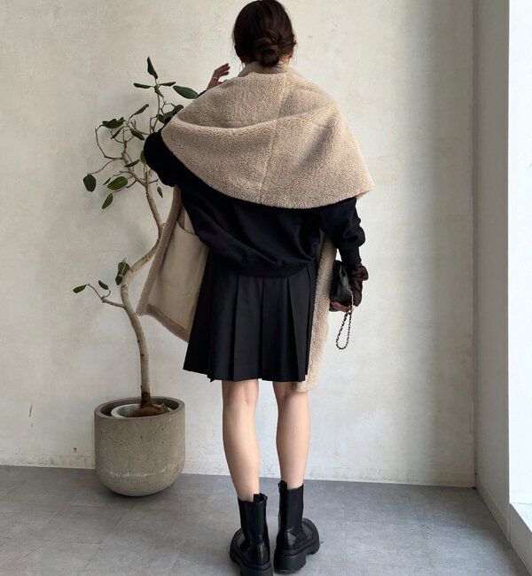  「ミドル丈プリーツスカート」|スカート|