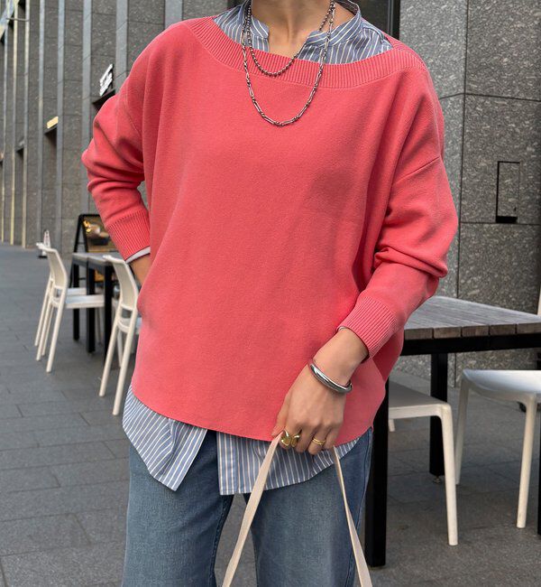  「ボートネックプルオーバー」|ニット・セーター|