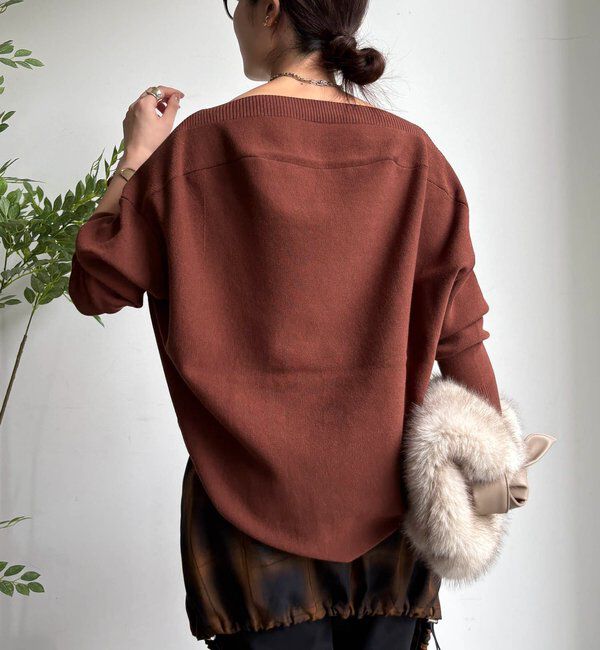  「ボートネックプルオーバー」|ニット・セーター|