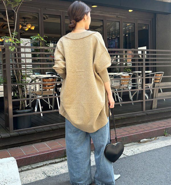  「マシーンウォッシャブルニットカーディガン」|カーディガン|