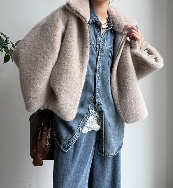  「フェイクファーリバーシブルコート」|その他|