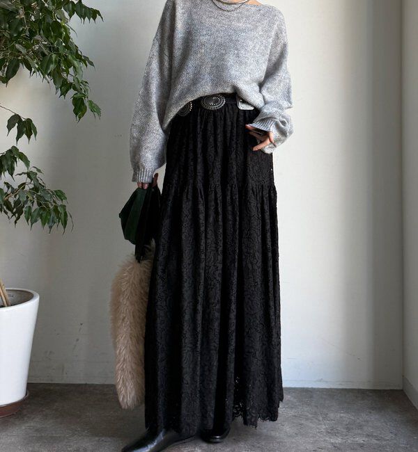  「モヘヤメランジプルオーバー」|ニット・セーター|