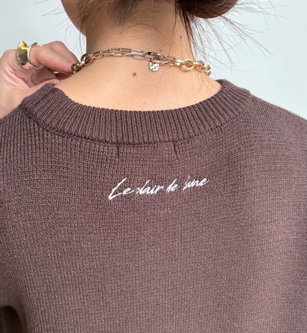  「【新色追加/WEB限定】フェザーロゴニット」|ニット・セーター|