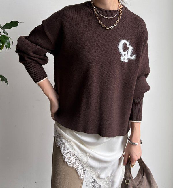  「【新色追加/WEB限定】フェザーロゴニット」|ニット・セーター|