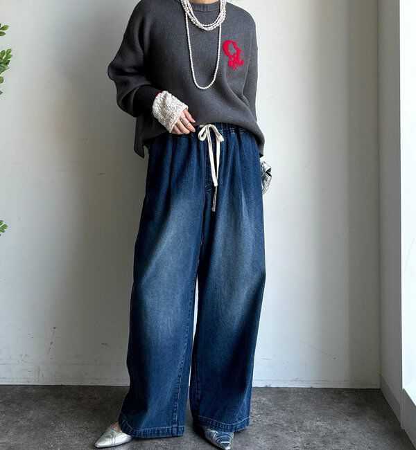  「【新色追加/WEB限定】フェザーロゴニット」|ニット・セーター|