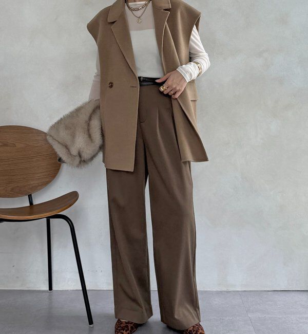  「裏起毛ボンディングパンツ」|チノ|