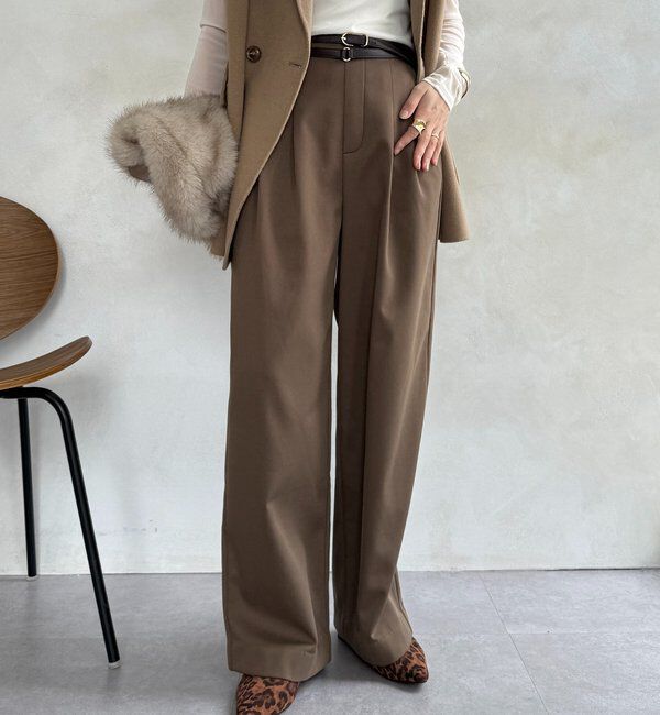  「裏起毛ボンディングパンツ」|チノ|