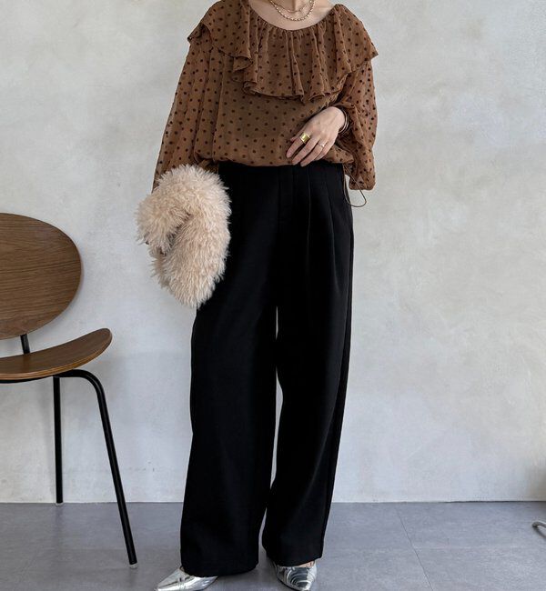  「裏起毛ボンディングパンツ」|チノ|