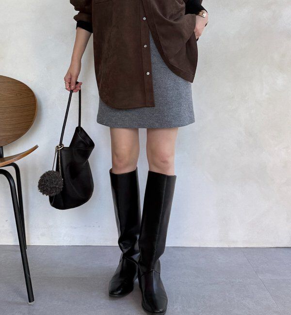  「ブークレーウールミニスカート」|スカート|