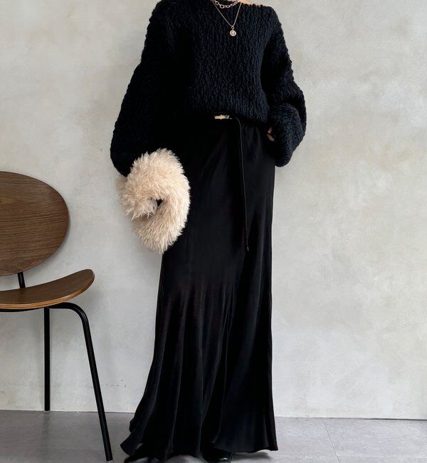  「ウールスラブロービングニット」|ニット・セーター|