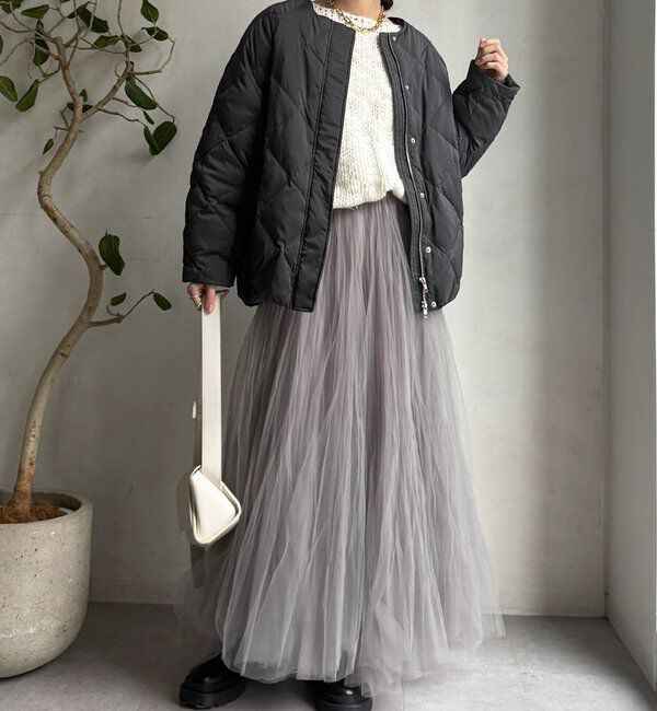  「ストレッチタフタ袖リブショートダウン」|その他|