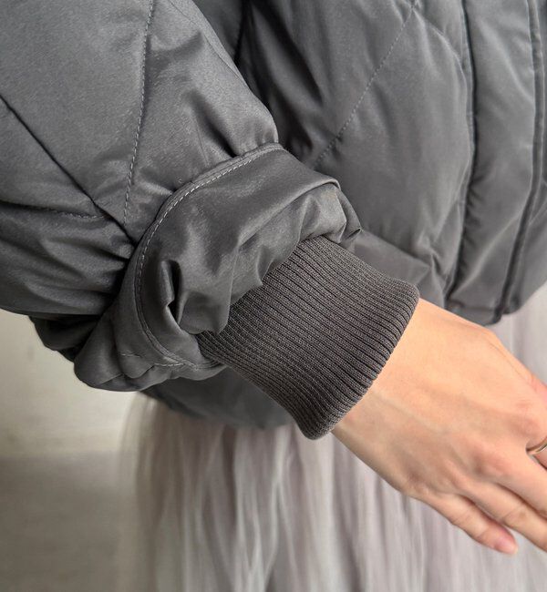  「ストレッチタフタ袖リブショートダウン」|その他|