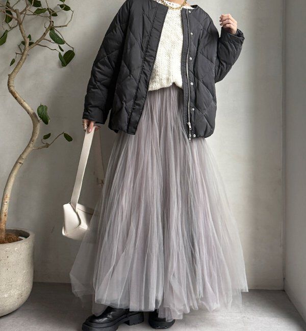  「ストレッチタフタ袖リブショートダウン」|その他|