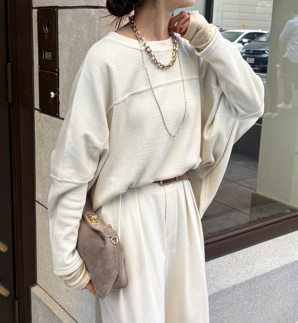  「サーマルボンバーヒートプルオーバー」|Tシャツ・カットソー|アイボリー